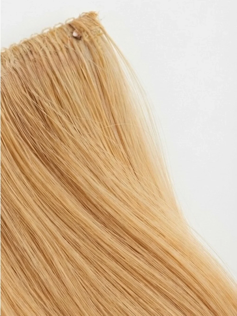 Golden Blonde 16” Wavy Halo Hair Extension Weft One-Piece ($50 Retail)
